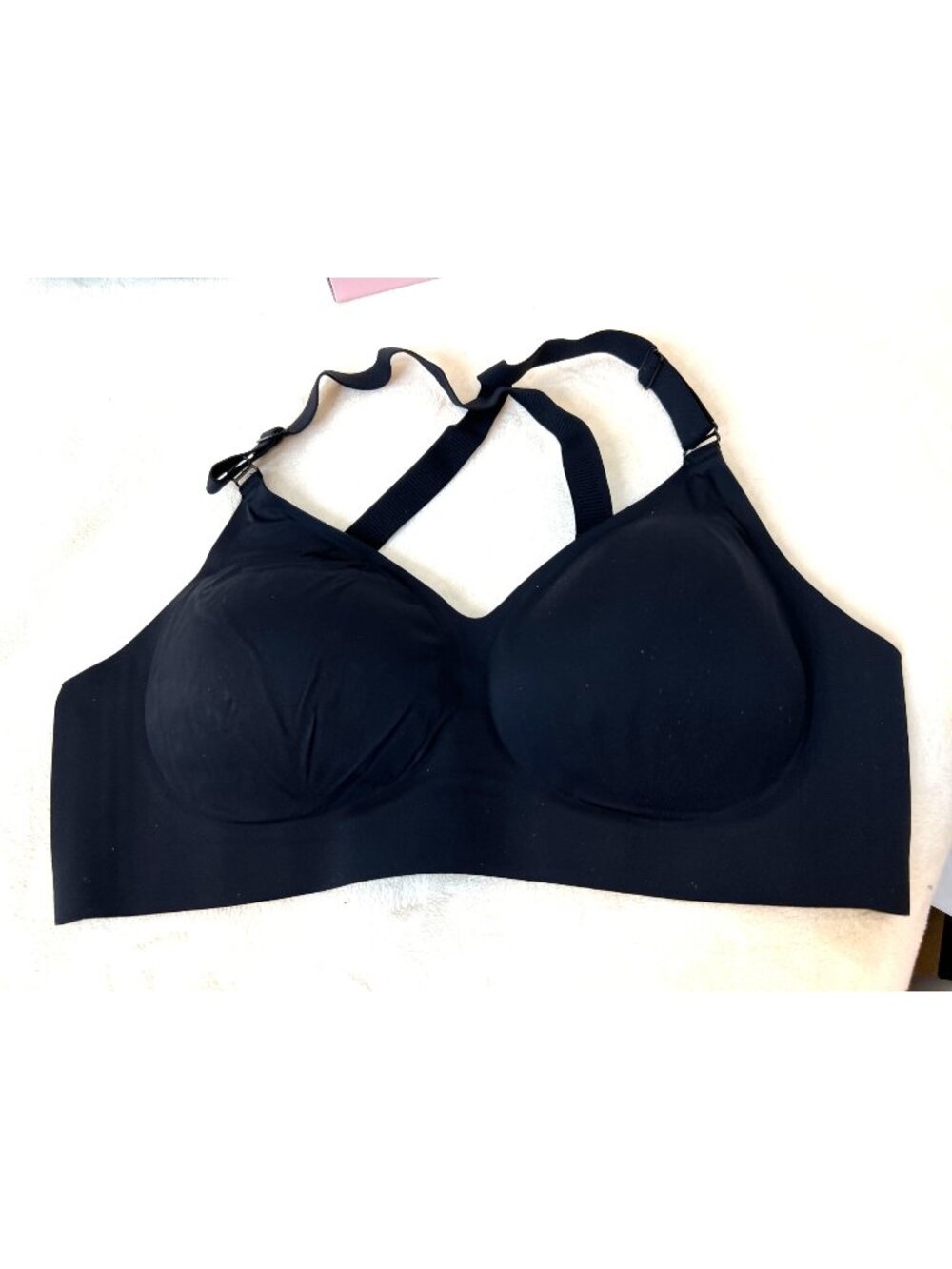 XL Seamless Jelly Bra Finduself Dark Black New in box Wireless Seamless Cooling